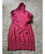 Bench Womens Long Sleeve Pull Over Hoodie Sweater Dress Size Small Red Logo - $477.66 MXN