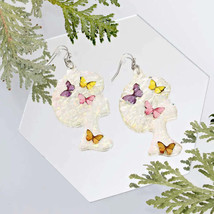 Dangle Multi Med Afro Butterfly Earrings for Women - £12.31 GBP