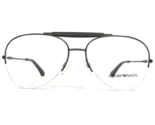 Emporio Armani Eyeglasses Frames EA 1020 3003 Gray Round Half Rim 55-15-140 - £60.55 GBP