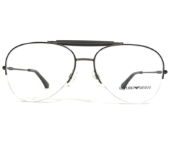 Emporio Armani Eyeglasses Frames EA 1020 3003 Gray Round Half Rim 55-15-140 - £58.74 GBP
