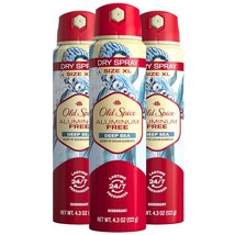 Old Spice Men&#39;s Aluminum Free Deodorant Dry Body Spray, Deep Sea, 24/7 O... - £28.77 GBP