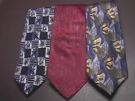 J Garcia Neck Ties Three Banyan Tree Neck Ties All From Collection Fourteen - £15.12 GBP