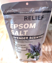 Relief Epsom Salt Lavender Scented 16 Oz Bag New and Sealed! Spa Time - $7.87