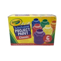 NIP Crayola Washable Kids&#39; Paint, 2 oz Bottles, Assorted Colors 6 Colors - £15.58 GBP