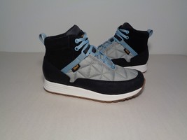 Teva Size 7 M Reember Commute Waterproof Black Grey Boots New Women&#39;s Shoes - £140.93 GBP