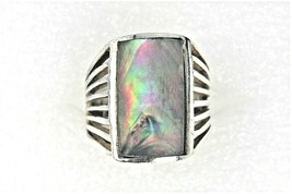 Paula Shell Ring 7.9 g Real Solid Sterling Silver 925 Size 7.5 - £32.90 GBP