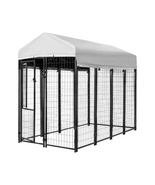 Welded Wire Dog Kennel, Indoor &amp; Outdoor Use, Waterproof Cover Included,... - €334,54 EUR