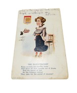 Antique Postcard The Elocutionist Woman Classy 1906 Poem Card Rare Pre-W... - £29.85 GBP