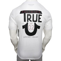 Nwt True Religion Msrp $59.99 Men&#39;s White Crew Neck Short Sleeve T-SHIRT M L Xl - £21.22 GBP