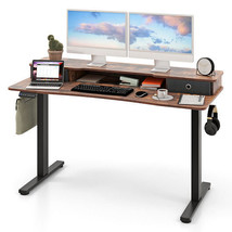 55 Inch x 24 Inch Height Adjustable Electric Standing Desk with 2 Drawer... - $6,860.61 MXN