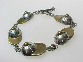 Vintage Sterling Silver Bracelet   Unique   All Caps - £75.76 GBP