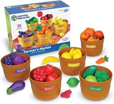 Pretend Play Toys for Toddlers Play Food Kitchen 30 Pcs Ages 18+ Farmer&#39;... - $56.29