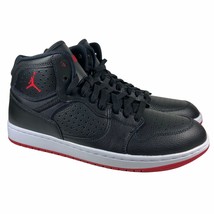 Jordan Access Retro Black Red Gym Basketball Shoes AR3762-001 Mens Size 12 - $114.88