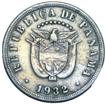 Panama 5 Centesimos 1932~Rare~332,000 Minted~Free Shipping~#A26 - £5.47 GBP