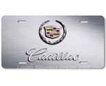 Cadillac Wreath Inspired Art on Gray FLAT Aluminum Novelty Car License T... - $16.19