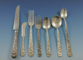 Repousse by Kirk Sterling Silver Flatware Set For 8 Service 66 Pieces - £3,383.99 GBP