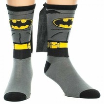 DC Comics Batman Suit Up Mens Caped Crew Cut Socks - One Size Fits Most - $11.95