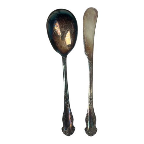 King Edwards HOLIDAY Silverplate Flatware National Silver 2 Serving Piece B5 - $9.50