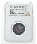 1897 Great Britain Queen Victoria Diamond Jubilee Silver Medal BHM-3506,... - $474.04 CAD