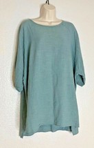 The Maven Store Womens Sz M One Size Gray Swim Coverup Shirt Hi low Dress - £12.37 GBP