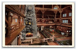Old Faithful Inn Office Yellowstone Park WY UNP Haynes 135 WB Postcard S8 - £6.37 GBP