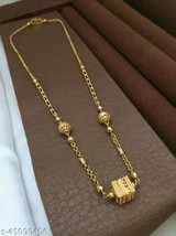Joharibazar Gold Plated Kundan Long Chain Necklace Bridal Wear Jewelry Set b - £13.15 GBP