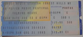 Talking Heads 3 Original Ticket Stubs 1979 Hempstead 83 Forest Hills Pep... - $25.00