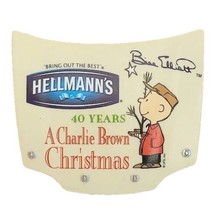 Vintage Bill Elliott Charlie Brown Christmas Hellman&#39;s Car Hood Magnet - £28.50 GBP