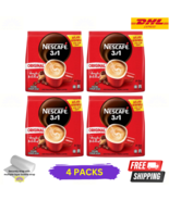 4 X Nescafe 3 in 1 Blend &amp; Brew 25 Sticks Original Instant Coffee - Expr... - £43.28 GBP