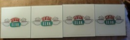 Set Of 4 Glass Friends/Central Perk Square Drink Coasters Coffee Shop - A6 - £17.40 GBP