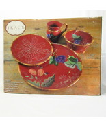 Tracy Porter Sangria Collection Red Multi 16-PC Dinnerware Set - $500.00