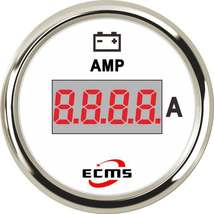 Boat Digital Amperemeter AMP Gauge W/ Current Shunt Pick-up 150A 9-32V 52mm - £51.19 GBP