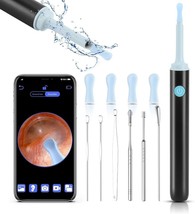Ear Wax Removal Tool Camera, 1296P Ear Cleaner with 6Pcs Ear Pick, WiFi - £15.21 GBP