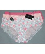 3 Laura Ashley Floral Ferns Solids Crocheted Lace Back Panties Wm&#39;s NWT $30 - $36.91 CAD