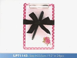Jessie Steele Memo Board Pad &amp; Pen Pink Floral Spotty Design LP71143 - $9.52