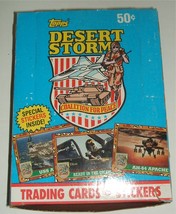 Topp&#39;s Desert Storm Gulf War Trading cards in unsealed boxes 36 cards - £31.45 GBP