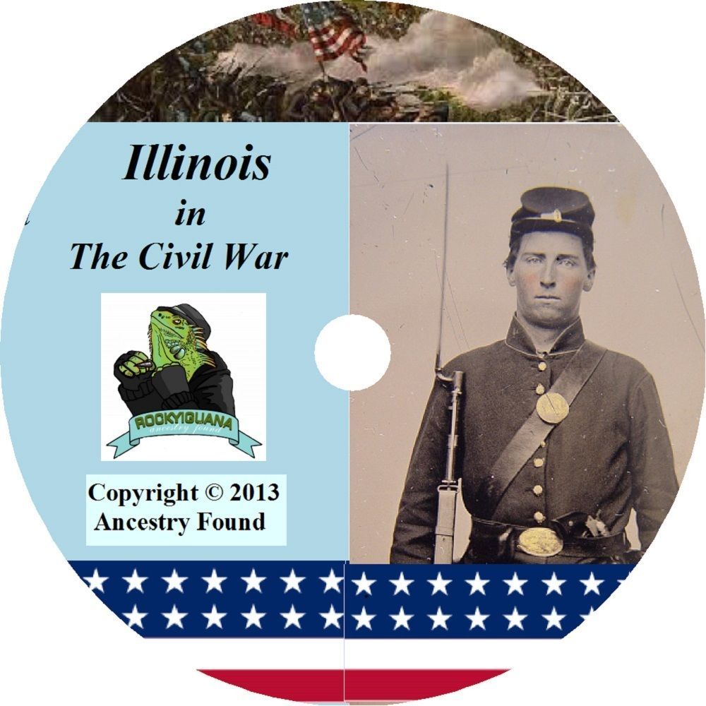 Illinois Civil War Books History & Genealogy 64 Books
