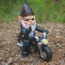 Garden Funny Gnomes Ornaments Resin Figurine Naughty Statue Outdoor Home... - £16.51 GBP