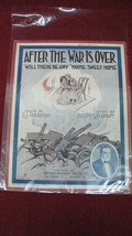 Unique Vintage &quot;After The War Is Over...&quot; Sheet Music #80 - £19.71 GBP