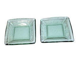 Set of 2 Square Recycled Glass 8.5&quot;x8.5&quot; Dishes Made in Spain - £16.12 GBP
