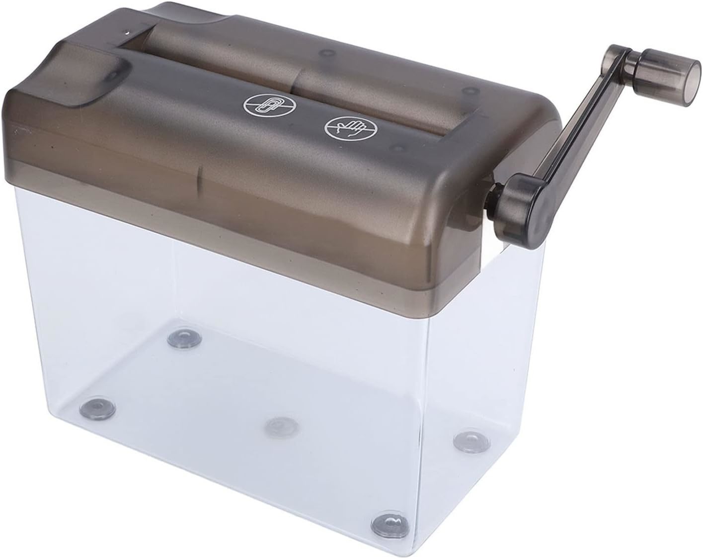 Grey Portable Manual Paper Shredder For Home Use, Featuring A 2 Sheet Cr... - $36.99