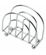 Self Standing Paper Napkin Holder Metal Chrome Finish - £6.76 GBP