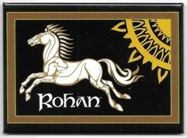 The Lord of the Rings Kingdom of Rohan Horse Flag Refrigerator Magnet NE... - $3.99