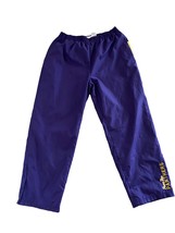 Prairie View A&amp;M Panthers Lined Elastic Waist Track Pants XL Purple Gold zip leg - £28.57 GBP