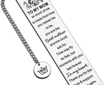 Mom Gift Bookmark for Women Mothers Day from Son Daughter Birthday Valen... - £15.92 GBP