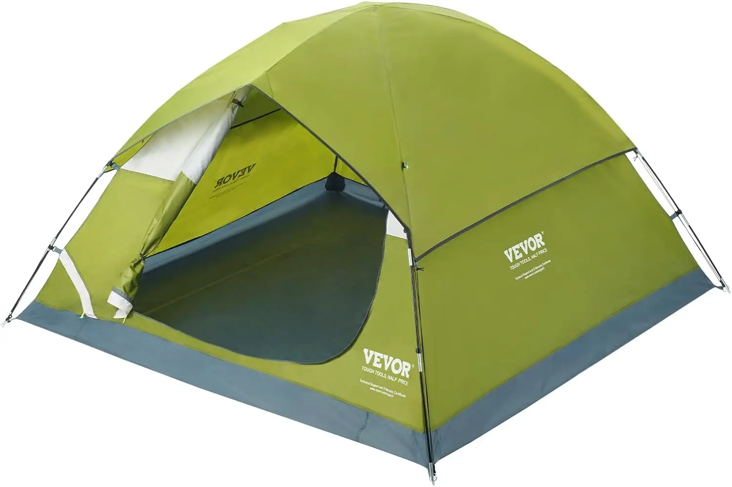 Camping Tent,3/4/6 Person Tent，Easy Setup Waterproof Backpacking Tent, with Door - £58.38 GBP