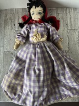 Vintage Topsy Turvy Flip Doll Dippity Red Riding Hood Wolf Grandma 1950&#39;s 19” - £59.26 GBP