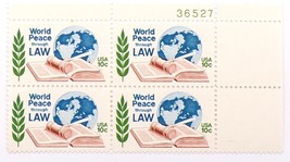 United States Stamps Block of 4  US #1576 1975 World Peace Through Law - $2.99
