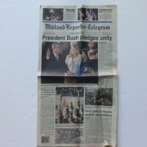 Midland Reporter Telegram January 21, 2001 President Bush Pledges Unity - $9.49