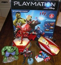 Disney Playmation Marvel Avengers Ironman Starter Pack Hulk Captain America - £51.78 GBP
